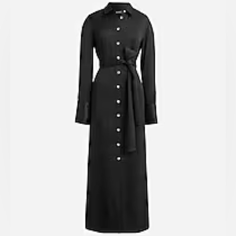 NWT | J. Crew Black Shirtdress | Dress
